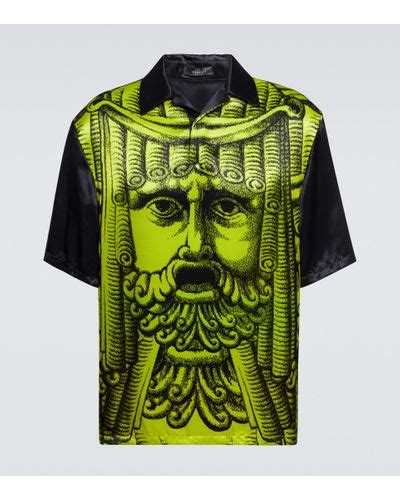 green versace shirts.